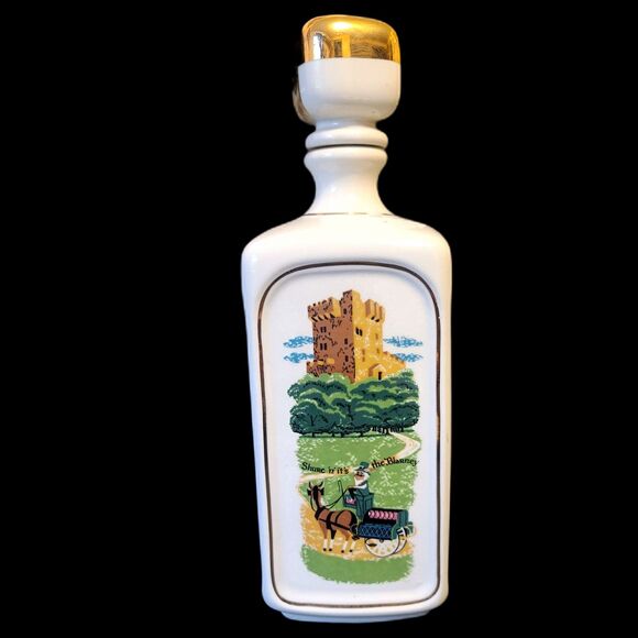 1970 Stitzel‎ Weller Old Fitzgerald Blarney Bottle Gaelic Irish Ireland Decanter - Picture 1 of 10
